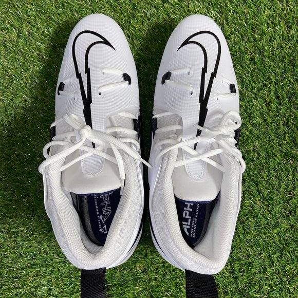 Nike Alpha Menace Pro 3 Football Cleat White Navy Black CT6649-108 Mens NEW main image 5